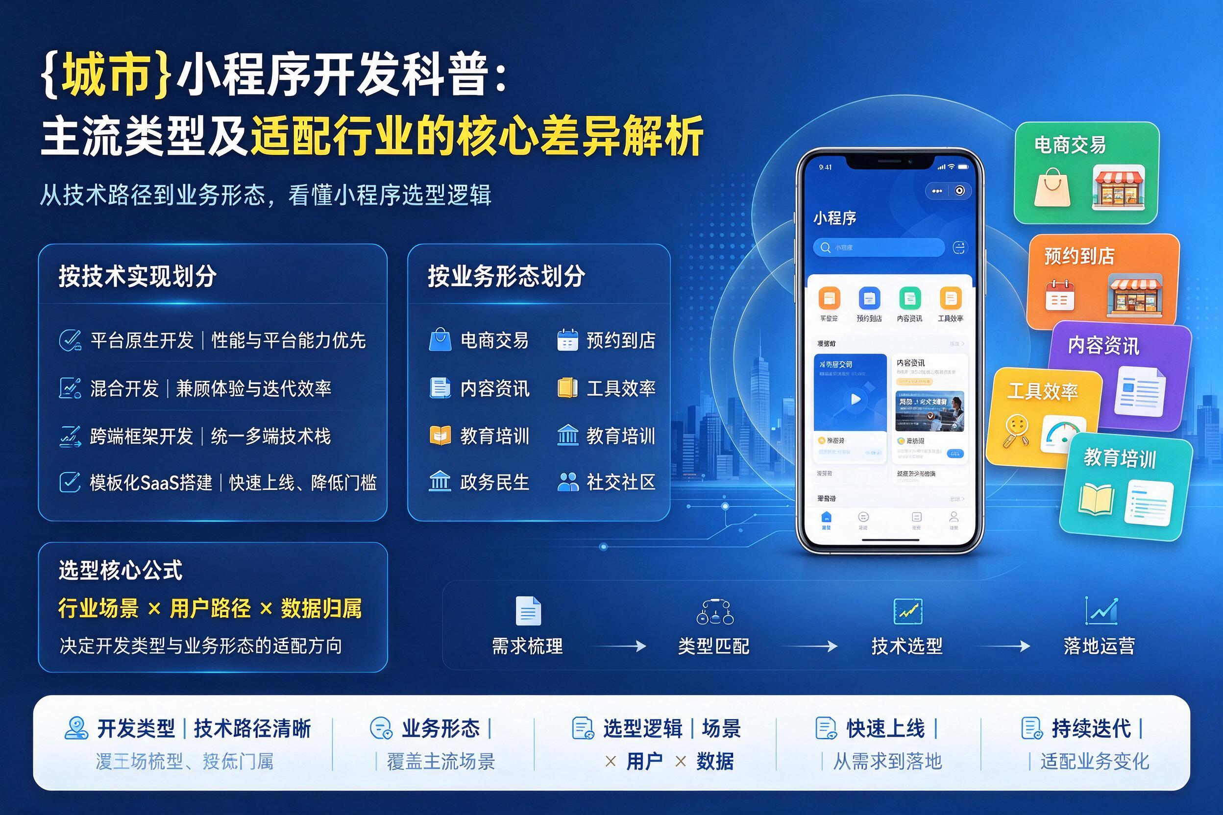 莆田小程序开发科普：主流类型及适配行业的核心差异解析
